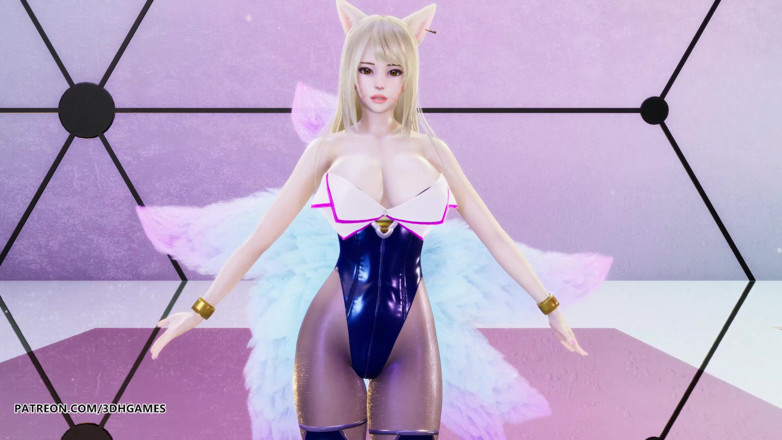 3D-Hentai Games: [MMD] Chung Ha - Play Kda Ahri sexy striptease competitie van...