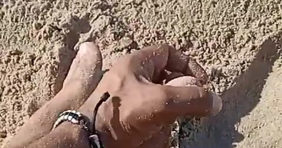 Sur une plage naturiste, j