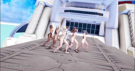 3D-Hentai Games: Red velvet - Red flavor naked dance Dva Mercy Pharah Mei...