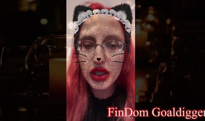 FinDom Goaldigger: Cat shemale princess transformation