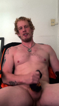 Christian Hunter Pit Sniffs, Nipple and Feet Plays, and Jerks His Thick Cut Cock with His Sweaty Socks