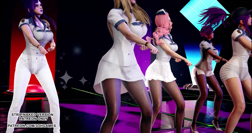 3D-Hentai Games: Itzy - rádoby sexy kpop tanec KDA Ahri Akali Kaisa Evelynn...