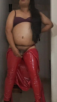 Asthetic Latex Red Doll Looking to Collbarate Entertain You
