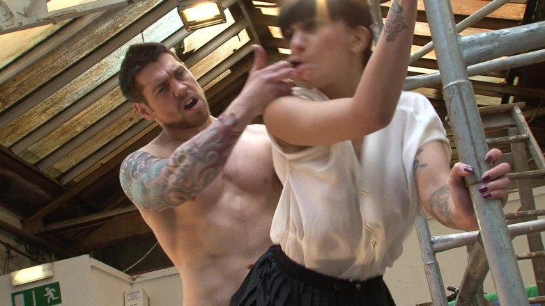 UK FAMILY FUCKERS: My Stepbrother Fucks Me on a Building Site