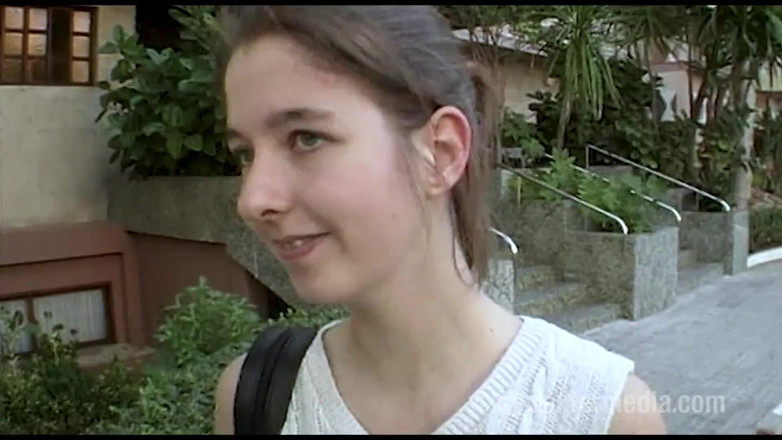 Sextermedia by Pete: Dark Blonde Teen Girl Shyly Shows Her Pussy