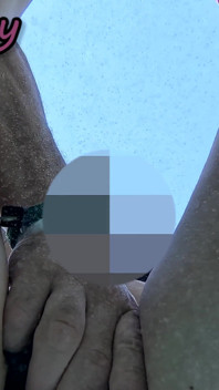 Flashing My Pussy in Front of a Student in Public Swimming Pool and Helps Me Masturbate - It's Very Risky with People Near