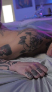 Tattooed Alt Babe Vanessa Vega Seduces Her Guy and Fucks Until He Cums on Her Shaved Pussy