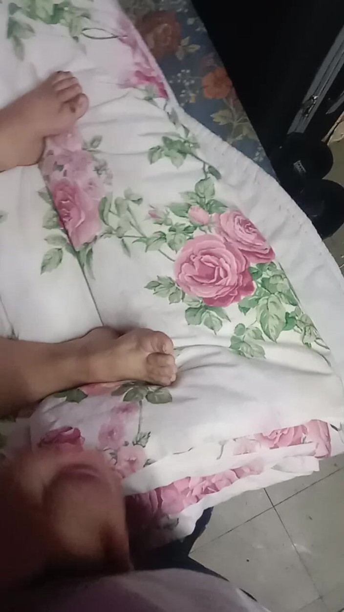 Footfetish productions: Secretly Jacking off to Stepmom's Foot