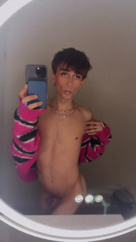 Femboy in Coffee Shop Public Bathroom