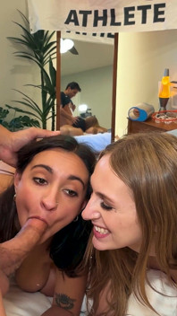 Max Fills Fucks Busty Best Friends Angel Young & Hailey Rose