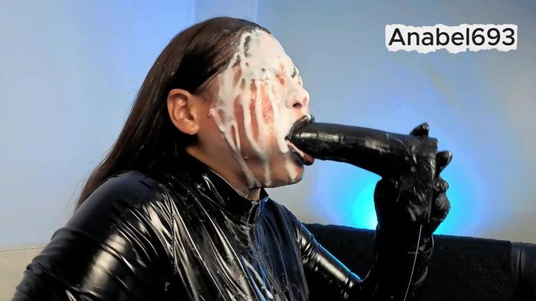 anabel693: A Demon Dressed in Latex, Latex Gloves, a Latex Suit,...