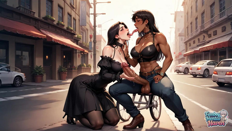 Femboy Hentai Haven: Спекотна міська вулиця упакована з трансвеститом з дизельним двигуном і королевою порно, яка бере на себе найгарячішу х повію!