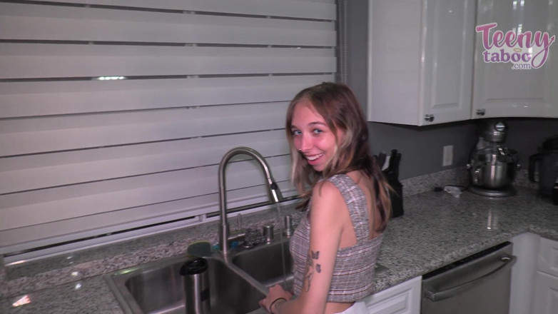 Teenytaboo: Breezy Helps Step-stepdad While Step-moms at Work