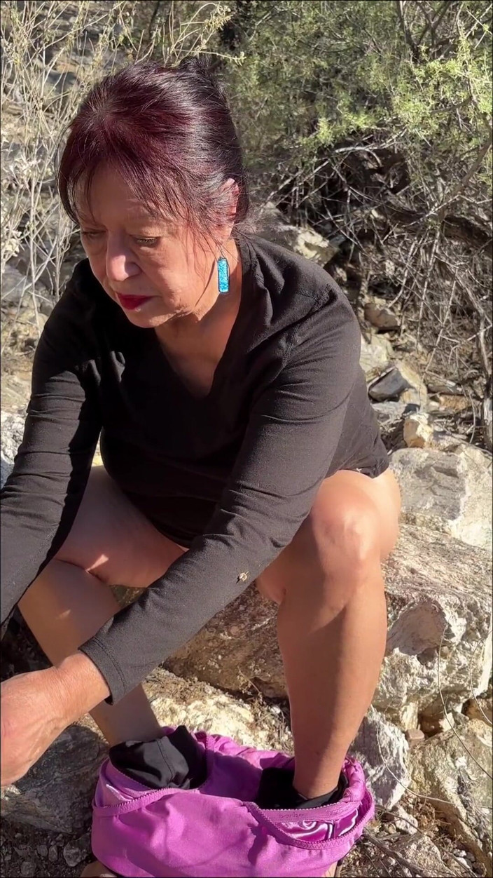 Zilah Luz: Masturbating My Hairy Pussy While Exploring Nature