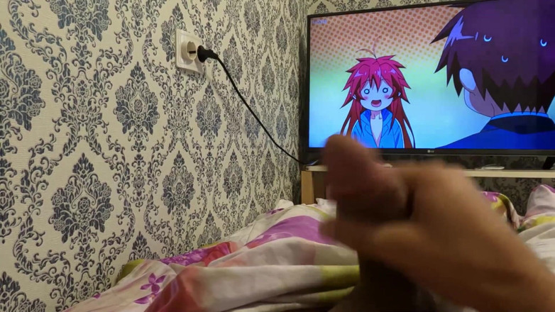 SexMamon: watching cartoons, cumming in bed, beautiful slow motion
