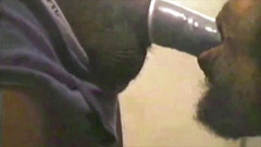 Black fuckers with big cock: Str8 black accept to be sucked but with a condom