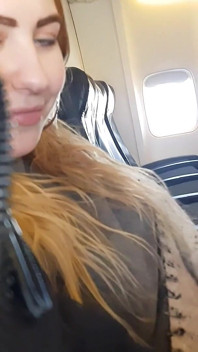 Airplane! Sucking Dick and Masturbating