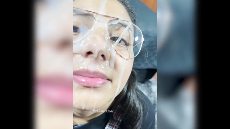 XxHomeMade: Cum on Her Face - Latina Amateur Girl