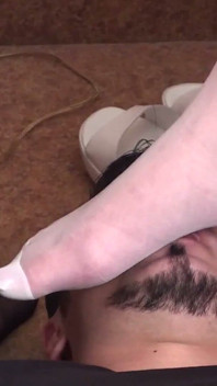 Nylon and foot fetish