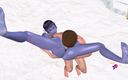 3D Cartoon Porn: 3D animerade sexvideor: Man knullar älvflickas röv, slickar hennes fitta och äter...