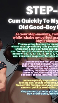 Ai Step-mommy Femdom Audo Session: Cum Quickly to My Ass Claps My Good-boy Premature Ejaculator.