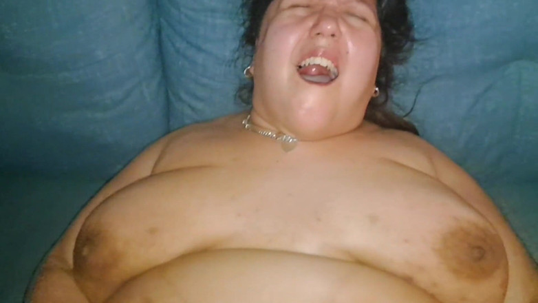 Real homemade BBW BBC porn: On the Sofa Legs up BBC Pounding My Pussy Loud...