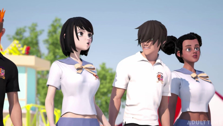 Hentai Sex School: Hentai sex college 2° semestre parte 8 - la pausa di blitz