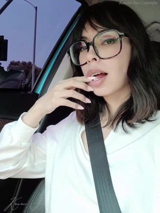 Kawaii Jess: Stroking myself inside my car full version