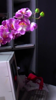 Hete nerdy secretaresse verleidt baas en berijdt enorme lul op tafel