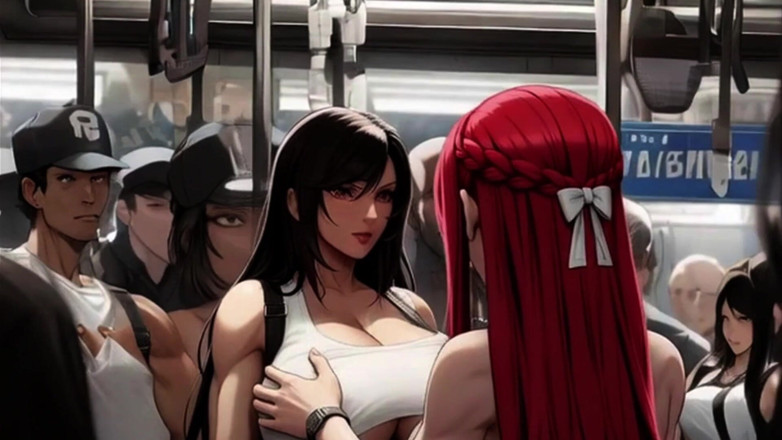 Spicy Toons: Tifa prend le train 1