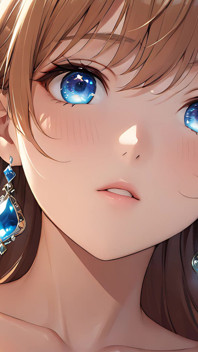 Erecent: una bellissima giovane donna avvolta nella luce celeste