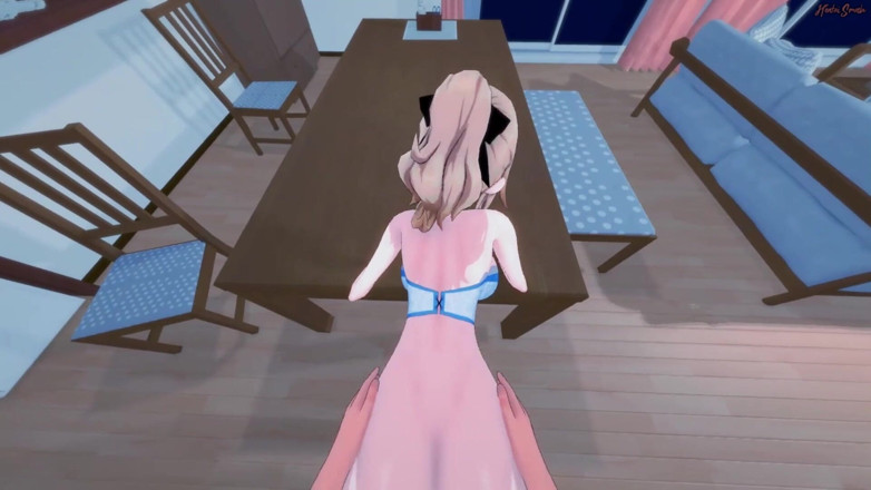Hentai Smash: Jean zostaje POV zerżnięta na stole przed podjęciem kremówka na...