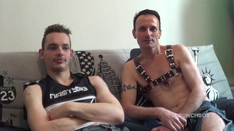 Gaybareback: Stepdaddy fucked raw by top twink with massive cock