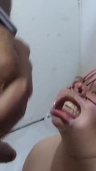 Bbw bondage obličej s výstřikem na to