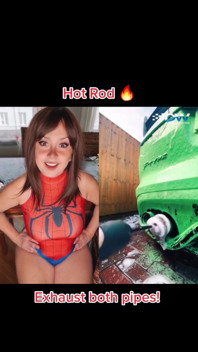 Spidergirl Cleaning the Exhaust Pipe Free