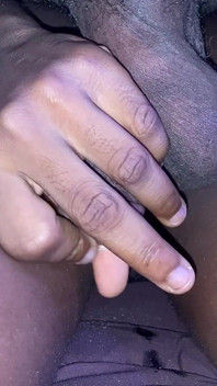 Ebony Teen Loves to Feel on My Balls to Get Her Pussy Wet