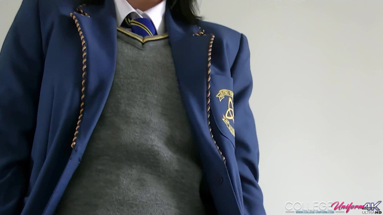 College Uniform: On the Bed Featuring Kelli Smith