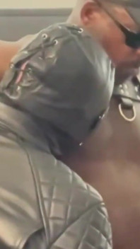 Interraciale Leren Gespierde BDSM