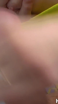 Quick Handjob From Girlfriend in the Bedroom