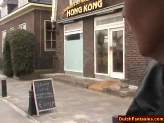 Dutch Fantasies: Brunette milf gets fucked by asian guy