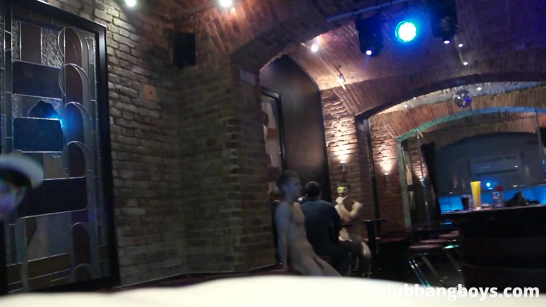 Club Bang Boys: Public Bareback Fuck in a Stripclub