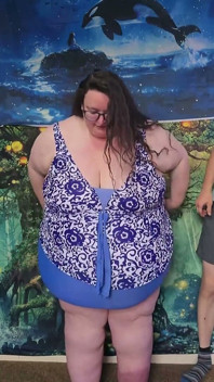 SSBBW Giant Fat Body Swim Suit with Help