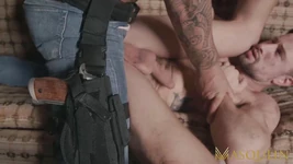 MASQULIN - Hunk Ryan Bones barebacks submissive Drew Dixon