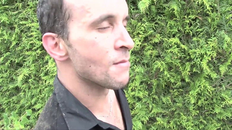Out Sexxx: Young brunette outdoor ass fucked in a garden
