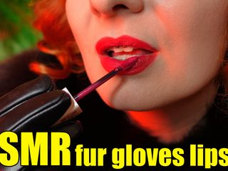 Arya Grander: Video fetish lipstik - lady in fur close up