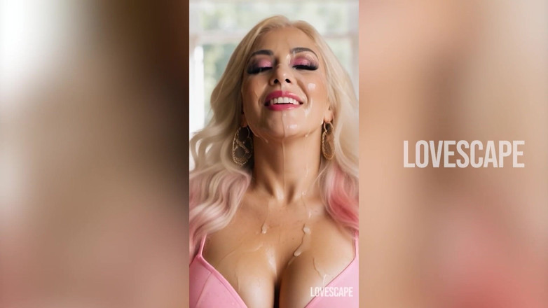 Lovescape: MILF blonde bertetek besar pergi Feral - Kemasan letupan berkrim (Ai Dihasilkan)