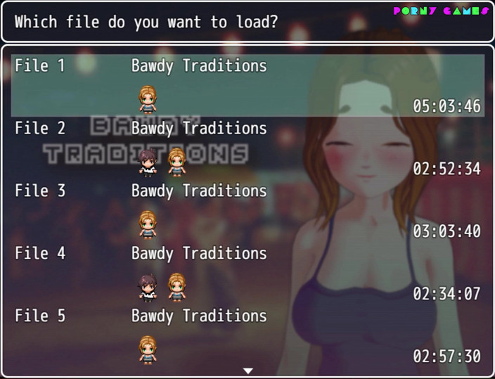 Porny Games: Tradizioni di bawdy 1.2 - Un'altra opportunità di fare sesso con Leina (1)