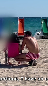 Calda teen colombiana in bikini viene rimorchiata in spiaggia!