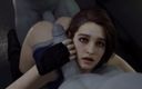 Velvixian 3D: Jill Valentine Double - Teamed by Zombies