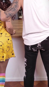 Stepdaddy!? What Are You Doing There?! Innocent Teen Stepdaughter Riding Stepdaddy Taboo